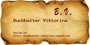 Buchhalter Viktorina névjegykártya